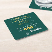 Getränk-Untersetzergeschenke christlicher Rechteckiger Pappuntersetzer (angewinkelt)