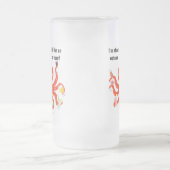 Getränk wie eine Krake an der glücklichen Stunde Mattglas Bierglas (Mittel)