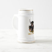 Getränk wie eine Wikinger-Tasse Bierglas (Vorderseite Links)