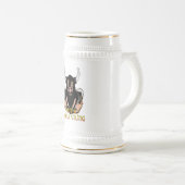 Getränk wie eine Wikinger-Tasse Bierglas (VorderseiteRechts)