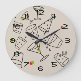 Getränke Acryl Uhr