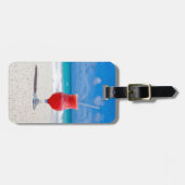 Getränke am Strand Gepäckanhänger (Vorderseite horizontal)