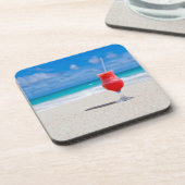 Getränke am Strand Getränkeuntersetzer (Linke Seite)