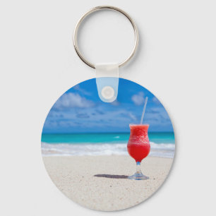 Getränke am Strand Schlüsselanhänger
