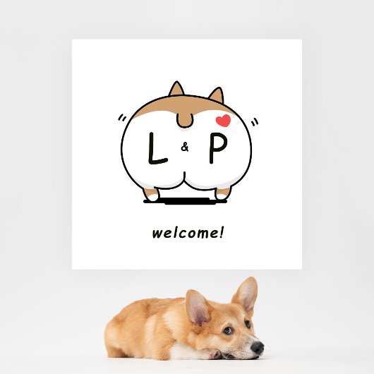 Getränke auf der Corgi Serviette