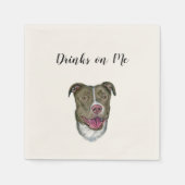 Getränke auf Me Napkins (Hund) Serviette (Vorderseite)
