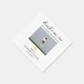 Getränke auf Me Pet Foto Wedding Napkin Serviette (Ecke)