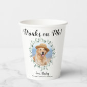 Getränke auf mir Open Bar Pet Foto Eukalyptus Hoch Pappbecher (Vorderseite)