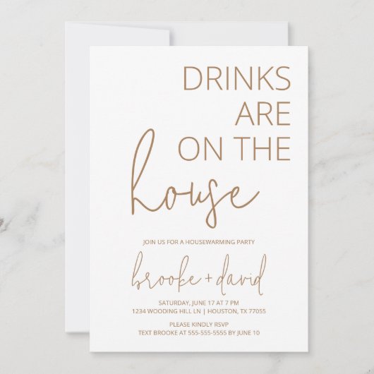 Getränke auf neutrale Einladung (Vorderseite)