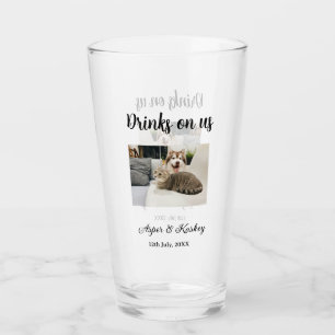 Getränke auf uns offene Bar Haustier-Foto Hochzeit Glas