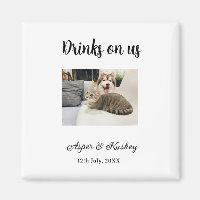 Getränke auf uns offene Bar Haustier-Foto Hochzeit