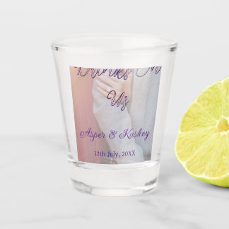Getränke auf uns offene Bar Haustier-Foto-Hochzeit Schnapsglas