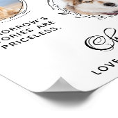 Getränke auf US-Haustier Hochzeit Custom Foto Hund Poster (Ecke)