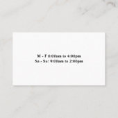 Getränke aus Bubeltee Visitenkarte (Rückseite)