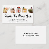 Getränke aus Bubeltee Visitenkarte (Vorne/Hinten)