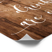 Getränke aus Holz und Lights sind auf unserem Empf Poster (Ecke)