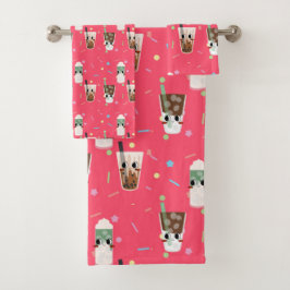 GETRÄNKE BADHANDTUCH SET