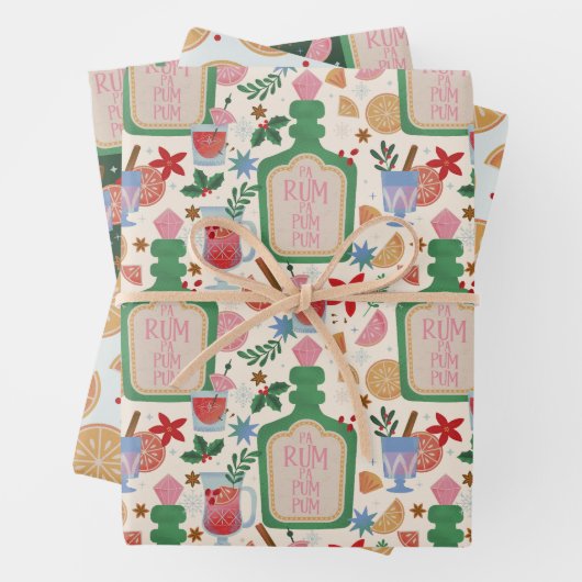 Getränke für den Urlaub Geschenkpapier Set (Beispiel)