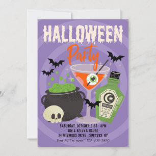 Getränke für Halloween-Partys Einladung