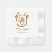 Getränke für Haustiere, die von uns selbst Gezeich Serviette (Vorderseite)