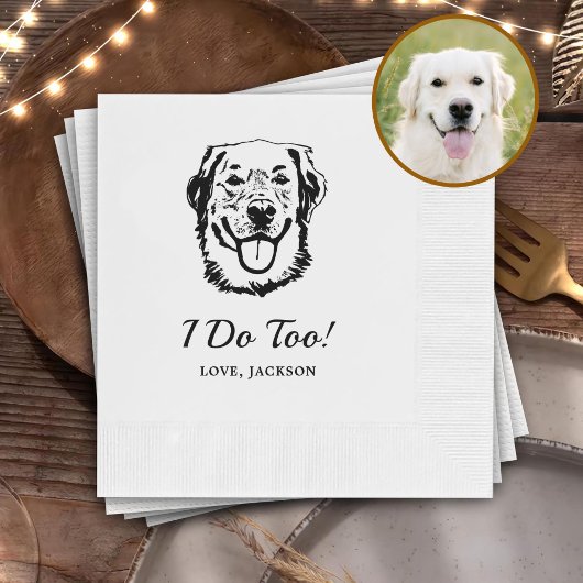 Getränke für Haustiere, die von uns selbst Gezeich Serviette