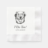 Getränke für Haustiere, die von uns selbst Gezeich Serviette (Vorderseite)