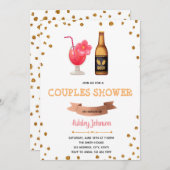 Getränke für Paare Dusche Einladung (Vorne/Hinten)