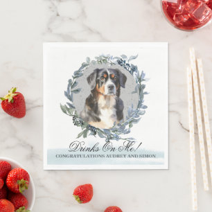 Getränke Gehen Auf Mich Berner Sennenhund Hochzeit Serviette