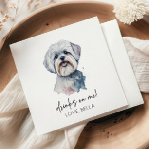 Getränke Gehen Auf Mich! Malteser Hund Haustier Ho Serviette