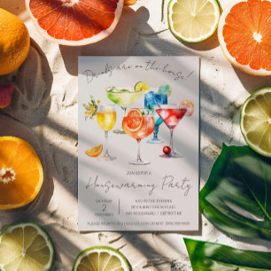 Getränke gehen aufs Haus! Cocktail-Housewarming Einladung