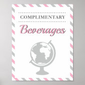 Getränke Getränke Reiseflugzeug-Party Poster (Vorne)