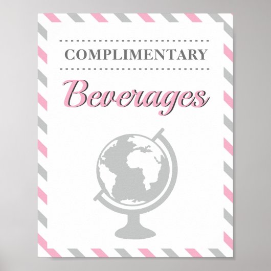 Getränke Getränke Reiseflugzeug-Party Poster (Vorne)