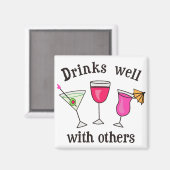 Getränke gut mit anderen magnet (Vorderseite/Rückseite)