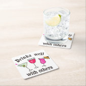 Getränke gut mit anderen rechteckiger pappuntersetzer (Vor Ort)