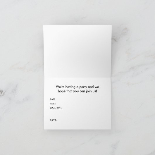 Getränke + Hamburger = Liebe Einladung (Innenseite)