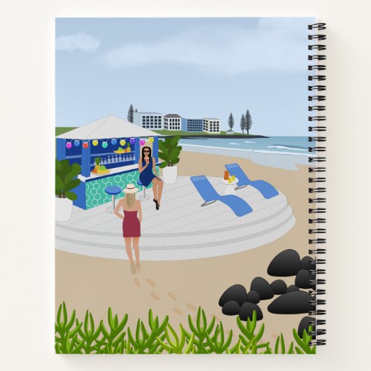 Getränke im Beach Bar Notizblock (Rückseite)