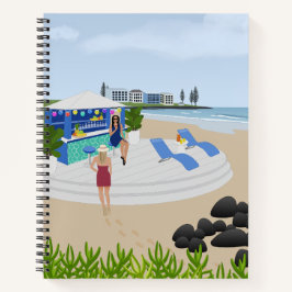 Getränke im Beach Bar Notizblock