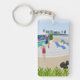 Getränke im Beach Bar Schlüsselanhänger