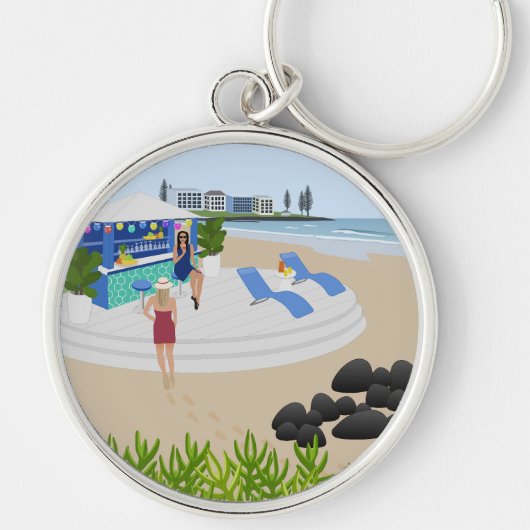 Getränke im Beach Bar Schlüsselanhänger (Vorne)