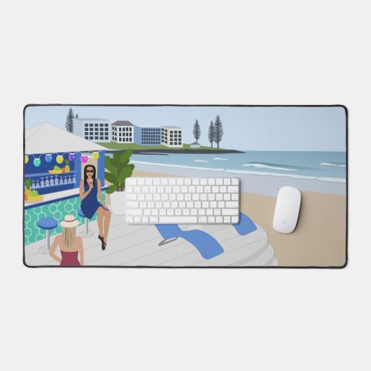 Getränke im Beach Bar Schreibtischunterlage (Tastatur & Maus)
