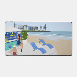 Getränke im Beach Bar Schreibtischunterlage