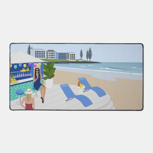 Getränke im Beach Bar Schreibtischunterlage (Vorderseite)