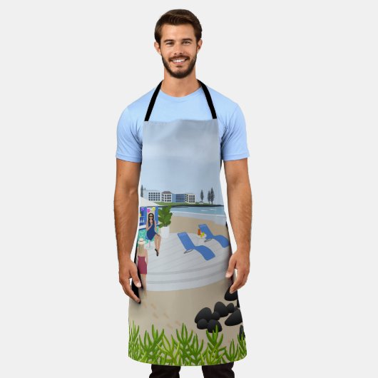 Getränke im Beach Bar Schürze (Getragen)