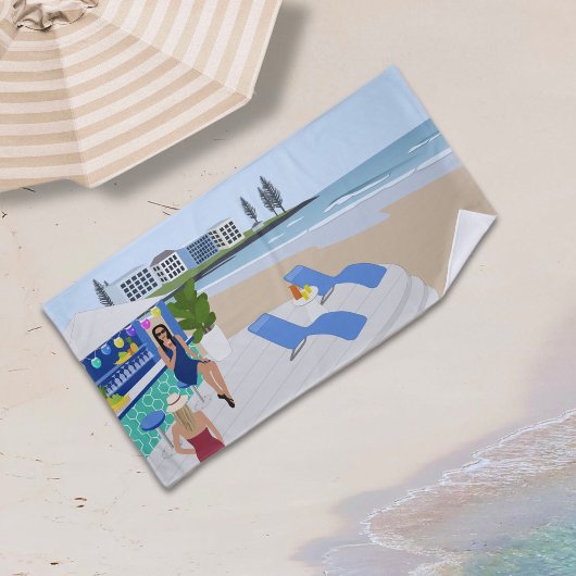 Getränke im Beach Bar Strandtuch