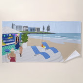 Getränke im Beach Bar Strandtuch (Vorderseite)