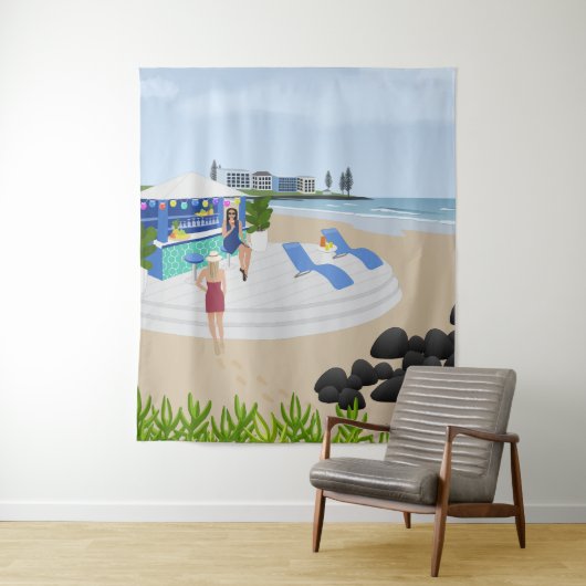 Getränke im Beach Bar Wandteppich (Beispiel)