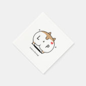 Getränke im Corgi Napkin Serviette (Ecke)