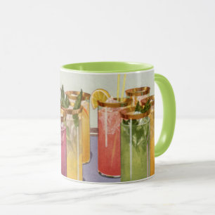Getränke im Vintage-Stil, Getränke mit Eiswürfeln Tasse