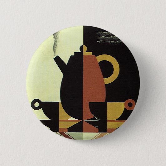Getränke Kaffee-Kanne mit Tassen Button (Vorderseite)