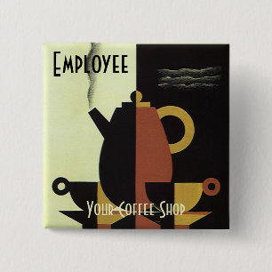 Getränke Kaffee-Kanne mit Tassen Button